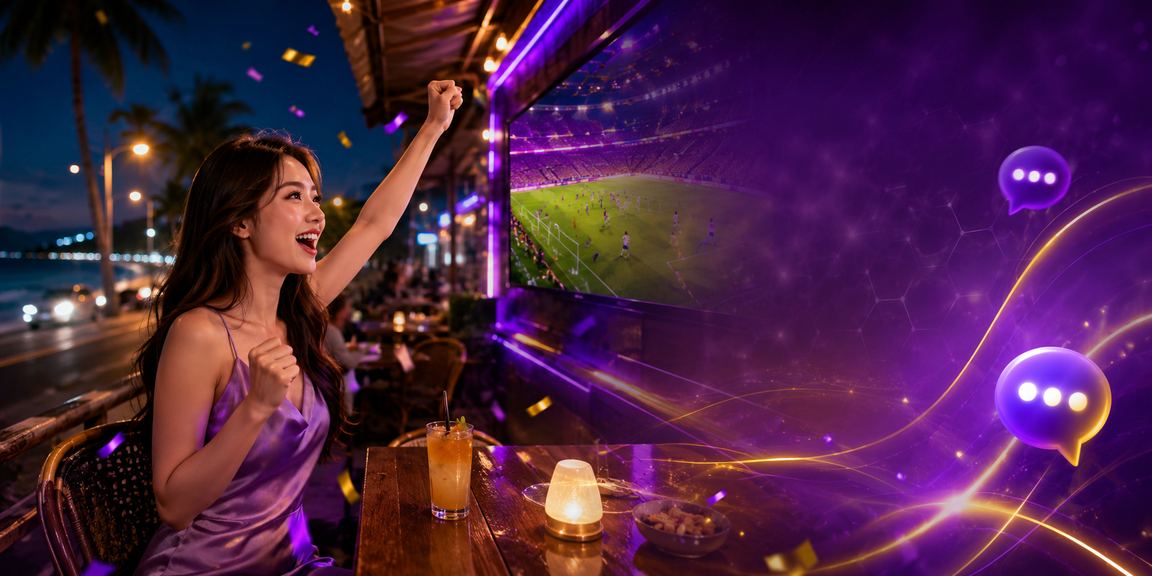 Người dùng Mũi Né thư giãn và đặt cược casino tại quán cà phê ven biển